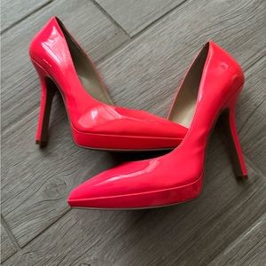 Neon Pink Nine West Heels